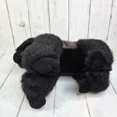 Aurora Miyoni Silverback Gorilla Plush Stuffed Animal Gray Black Ape Monkey 11″