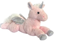 Auswella 12-Inch Pink Unicorn Plush Toy – Soft Cuddly Stuffed Animal for Kids