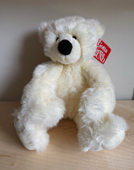 Vintage GUND Schatzi Teddy Bear Plush 1998 MPN 2236 14” Small White w/ Tags
