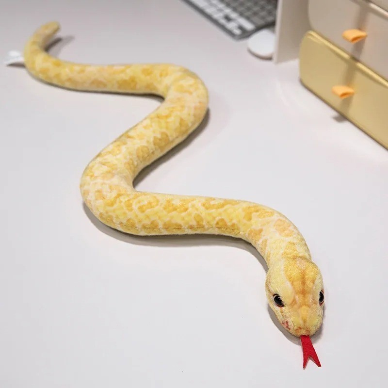 Python Snake Yellow 20 Inch Stuffed Animal Plush Toys Toddler Dolls Kids Gifts
