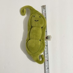 Retired Jellycat Vivacious Pea Pod Mini Plush 7” Stuffed Toy READ DESCRIP Damage