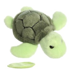 Adorable Green 5.5 In Shoulderkins Saavy Sea Turtle Stuffed Animal Kids Playful
