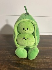 GiggleScape Green Two Peas In A Pod Plush Target 9” Stuffed Vegetable Toy