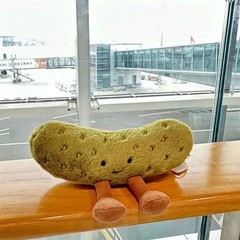Cute Stuffed Pickle Plush Doll Soft Comfort Toy Home Decor Kawaii Gift for Her