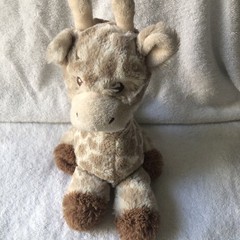 Aurora Ebba Giraffe Rattle Plush Lovey Floppy Stuffed Animal Toy 10” Baby