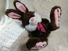 Vtg DANN DEE Collectr’s Choice Pink Brown 16″ CHOCOLATE BUNNY Easter Plush 2018