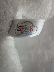 Spark Create Imagine Schnauzer Gray White Puppy Dog Plush 11″