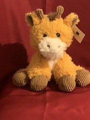 FIESTA GIRAFF PLUSHY 12″ORANGISH YELLOW WHITE BROWN