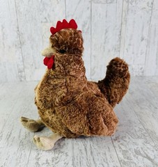 Manhattan Toy Megg 10” Plush Brown Chicken Hen Stuffed Animal 2017 Bird Farm