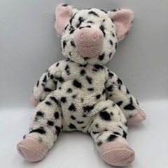 Douglas The Cuddle Toy Spotted Pig Plush Black White Dalmatian Print 13 Inch