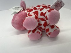 Russ Berrie Red White and Pink Giraffe Plush 7 Inch Stuffed Animal Valentine Toy