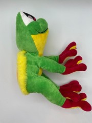 Commonwealth Green Tree Frog Red Yellow Hair Toad Plush 2002 14″ Orange Cartoon