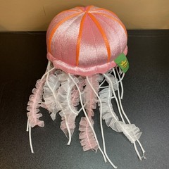 Wild Republic Hanging Jellyfish Pink and Tulle Toy Plush 10” #12244, no loop