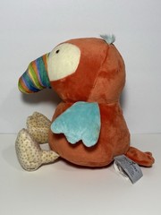 Demdaco Nat & Jules Toco Toucan Bird Plush Parrot Soft Orange Colorful 2013 EUC