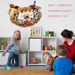 Stuffy Animal Net for Stuffed Animals Storage Hammock Macrame Stuffed Animal …