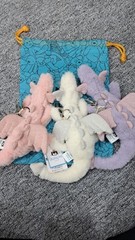 Jellycat Pink White Purple Dragon Plush Toy Bundle Medium Size Cute Gift NWT