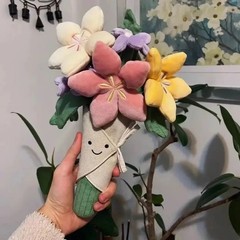 Bouquet Flowers Toy Girls Birthday Wedding Gifts Doll Toy top!!