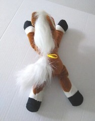 Classic Toy Co Horse Pony Plush Brown White Black Stuffed Animal Toy Hang Loop