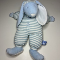 North American Bear Co Sleepyhead Bunny Plush 15” Blue Striped Pajamas PJs 2015
