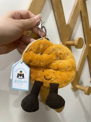 Jellycat Amuseable Pretzel Bag Charm Plush Keychain Cute Soft Collectible Gift