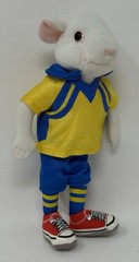 Hasbro Stuart Little 2 Soccer Player Uniform Mouse Rat Plush Stuffed Toy 2002