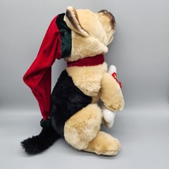 E&J Classic German Shepherd Dog Plush Christmas Santa Hat Scarf 16″ Stuffed HTF