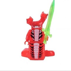 8PCS NINJAGO MINIFIGURE SERPENTINE NINJA LLOYD BRICKS BUILDING SET BLOCKS SET