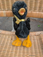 Gund Creations Black Bird Duck Crow Plush Stuffed Animal Halloween Spooky FLAWS