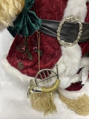 Vtg 24″ Cuddle Christmas Bear With All The Accessories, Bag/ Presents, Bear +