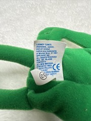 VTG Looney Tunes MICHIGAN J FROG 9” Bean Bag Plush Applause 1997 Warner Bros P8