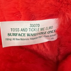 Vintage 1996 Tyco Sesame Street Toss And Tickle Me Elmo Original Plush Working