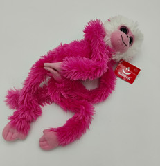 Hanging Monkey Pink Aurora 18″ Pink NWT