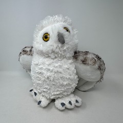 Wild Republic Snowy Owl Plush Stuffed Animal White Flufffy Spotted Cute Bird Toy
