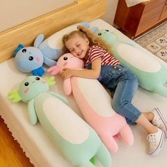 Long Axolotl Plush Pillow, Pink Axolotl Stuffed Animal for Girls and Boys Sal…