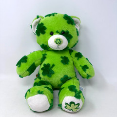 Build A Bear Beary O Lucky Teddy Plush Animal Green Shamrock Clover Cute Toy BAB