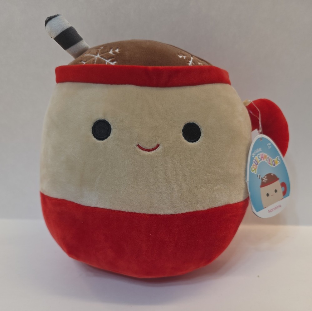 New w/ Tags! Squishmallows 8″ Marshina Hot Chocolate Kellytoy Plush