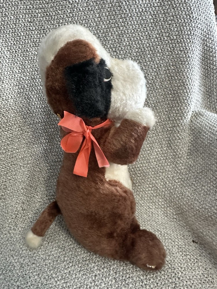 Superior Toy And Novelty Brand Mid-Century Vintage Stuffed Dog