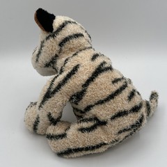 Mary Meyer Sweet Rascals Tiger Stuffed Animal Small Beige Black White Washable