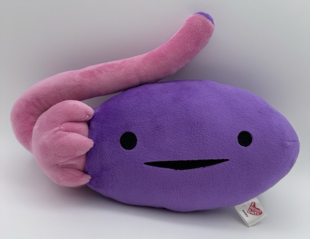 I Heart Guts Ovary Plush Ova Achiever Purple Pink Educational Toy