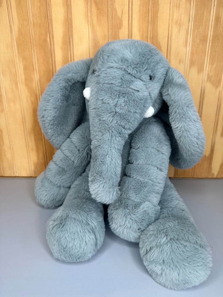 Animal Adventure Sitting Gray Elephant Plush Stuffed Animal Very Soft