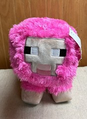 Minecraft Bright Pink Sheep Plush 15″ Large NWT Mojang Jay Franco Rare 2025