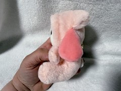 HELLO KITTY SANRIO MY MELODY PLUSH KEYCHAIN IN PINK BEAR OUTFIT LOVE PINK BOW