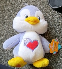 Vintage Care Bears Cousins Plush Penguin 8 Inches Tall. Year: 2003. With Ear…