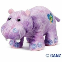 Webkinz Plush by Ganz Hippie Hippo Limited Release