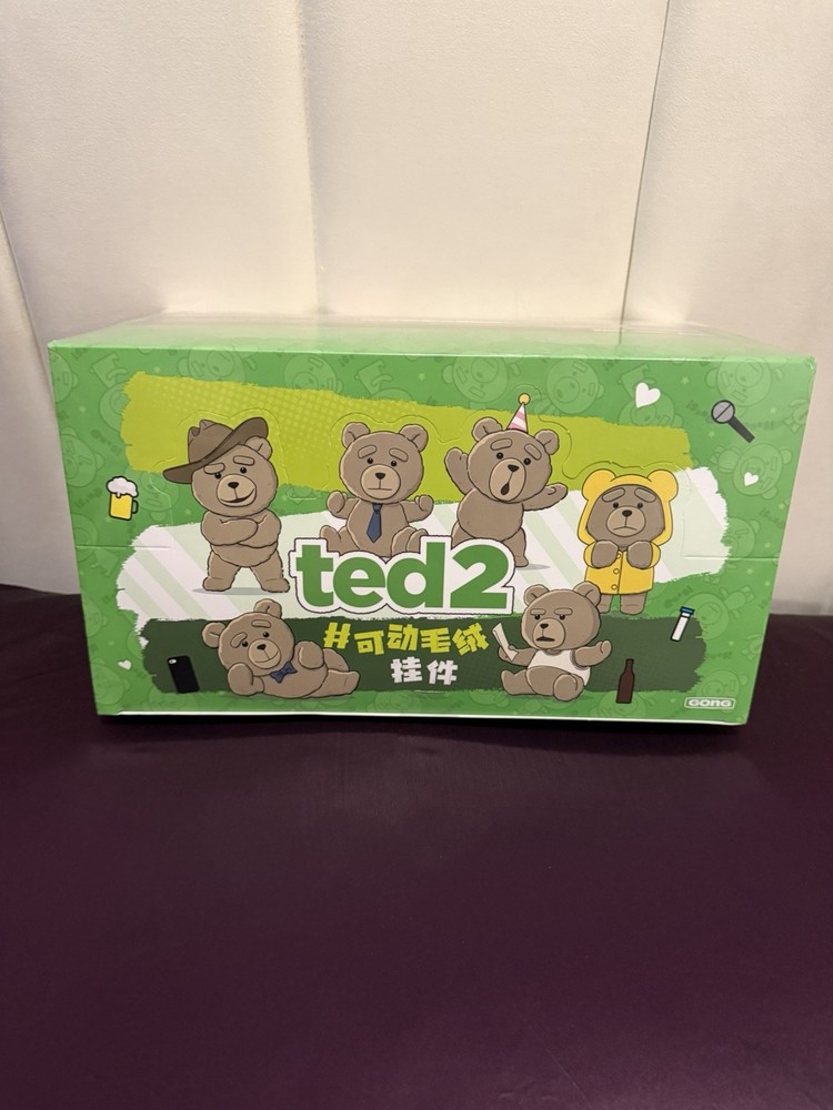 POPMART Ted 2 Teddy Bear Action Plush Pendant FULL Set NRFB.
