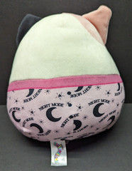 Squishmallows Katsla the Cat 9” PJs Pajamas Pink Cream Black Plush Night Mode
