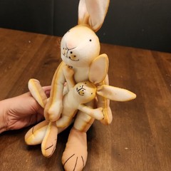 Guess How Much I Love You Nutbrown Hare Rabbit Mom Baby Plush Bunny 1994