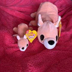Kangaroo Jess (3.3 lbs) Weighted Plush Momma baby (0.5 lbs) Duo- Hug-a-lumps ll