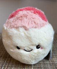 Squishable Snugglemi Snackers Shrimp Sushi Plush Toy Stuffed Animal 8″ New Tags