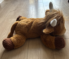 Scottish Highland Cow Plush 19″ Brown w/ Ribbed Hooves 2023 MTY NWT